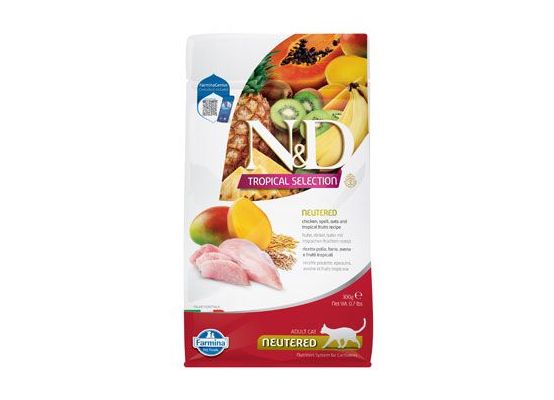 N&D TROPICAL SELECTION CAT Neutered Chicken 300g