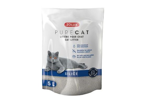 Podestýlka PURECAT natural silica 5l Zolux