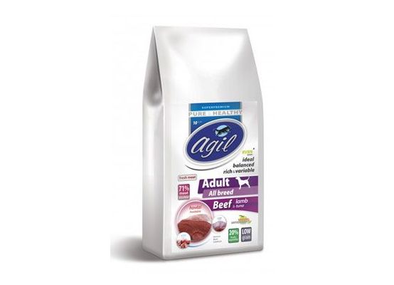 Agil Adult All Breed Low Grain Beef,Lamb,Tuna 2kg