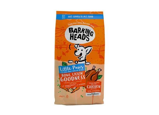 BARKING HEADS Little Paws Bowl Lickin Good Chick 6kg