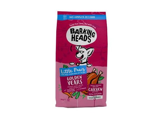 BARKING HEADS Little Paws Golden Years Chicken 6kg