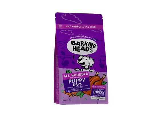 BARKING HEADS All Hounder Puppy Days Turkey 2kg