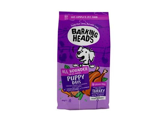 BARKING HEADS All Hounder Puppy Days Turkey 6kg