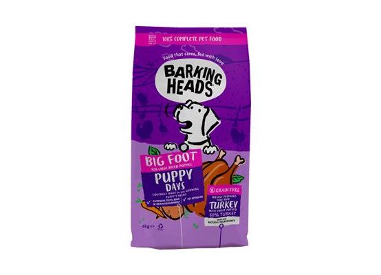BARKING HEADS Big Foot Puppy Days Turkey 6kg