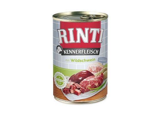 Rinti Dog Kennerfleisch konzerva Adult divočák 400g