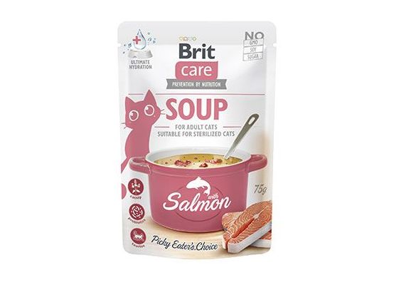 Brit Care Cat Soup with Salmon 75g