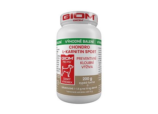 Giom S pes Chondro L-karnitin SPORT 200g plv