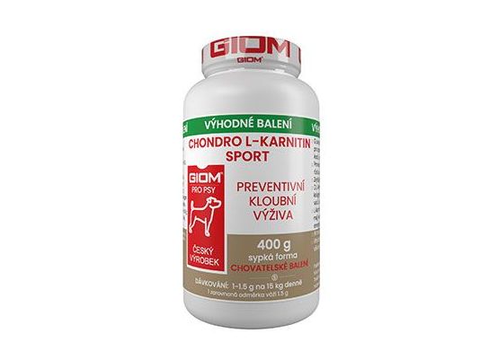Giom S pes Chondro L-karnitin SPORT 400g plv