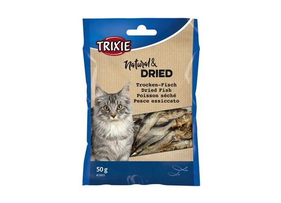 Rybičky sušené pro kočky 5-6cm 50g TR 1ks
