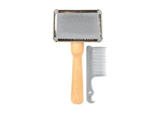 Kartáč dřevěný s drátky finišák kočka 13/6cm TR