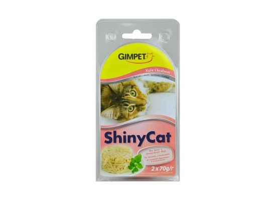 Gimpet kočka konz. ShinyCat kuře+krab 2x70g
