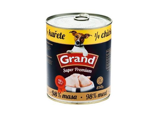 GRAND konz. pes Extra s 1/4 kuřete 850g