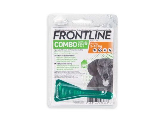 FRONTLINE COMBO spot-on pro psy S (2-10kg)-1x0,67ml