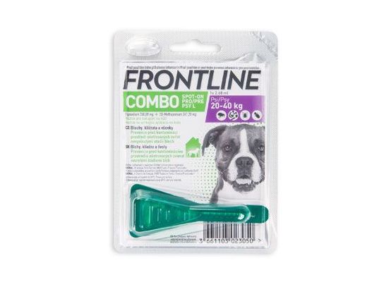 FRONTLINE COMBO spot-on pro psy L (20-40kg)-1x2,68ml