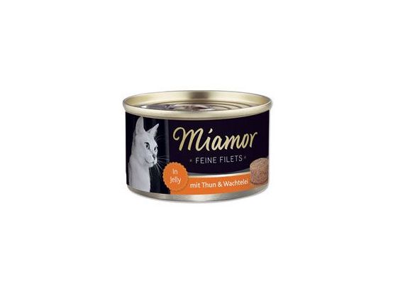 Miamor Cat Filet konzerva tuňák+křepel. vejce želé100g