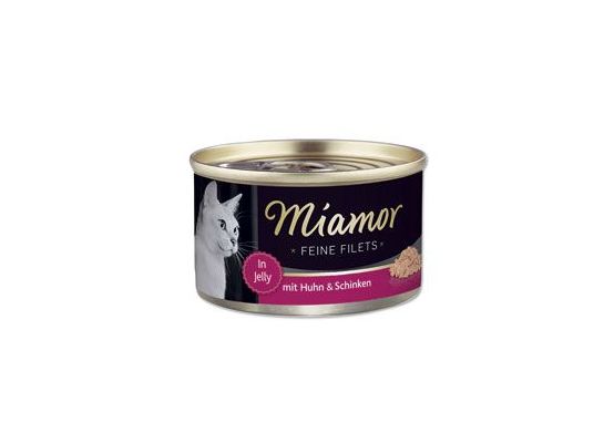 Miamor Cat Filet konzerva kuře+šunka v želé 100g