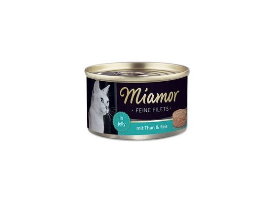Miamor Cat Filet konzerva tuňák+rýže v želé 100g