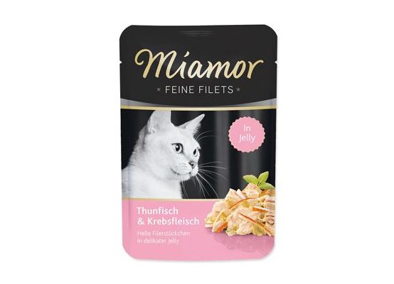 Miamor Cat Filet kapsa tuňák+krab v želé 100g