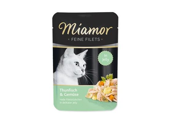 Miamor Cat Filet kapsa tuňák+zelenina v želé 100g