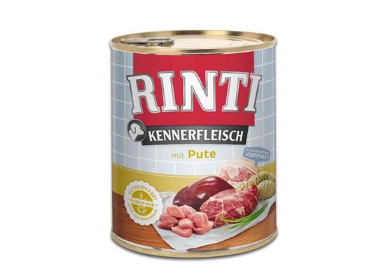 Rinti Dog Kennerfleisch konzerva krůta 800g