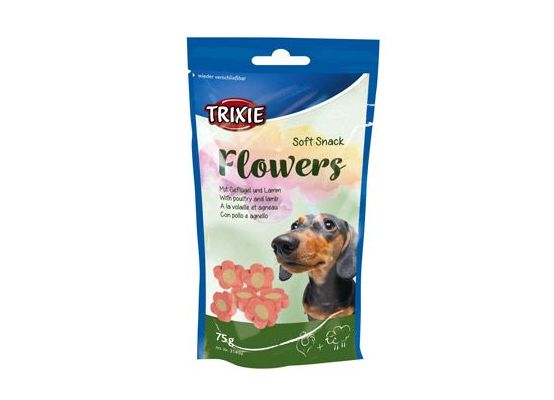 Trixie Flowers jehněč/kuřecí kytičky pro psy 75 g