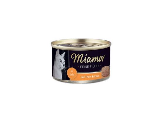 Miamor Cat Filet konzerva tuňák+sýr v želé 100g
