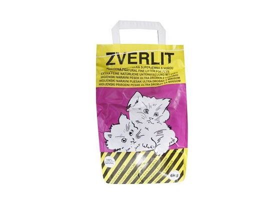 ZVERLIT fialový super jemná s vůní Podestýlka kočka 6kg