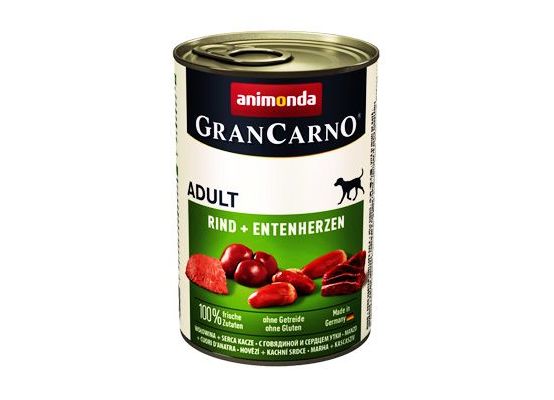 Animonda GRANCARNO konz. ADULT hovězí/kach.srdce 400g