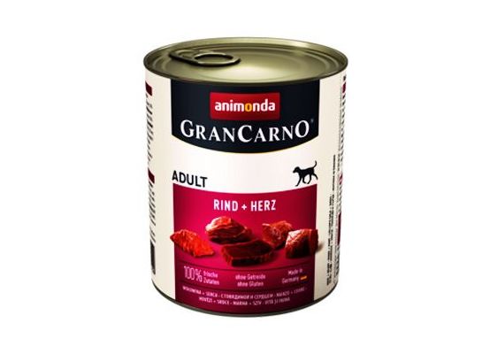 Animonda GRANCARNO konz. ADULT hovězí/srdce 800g