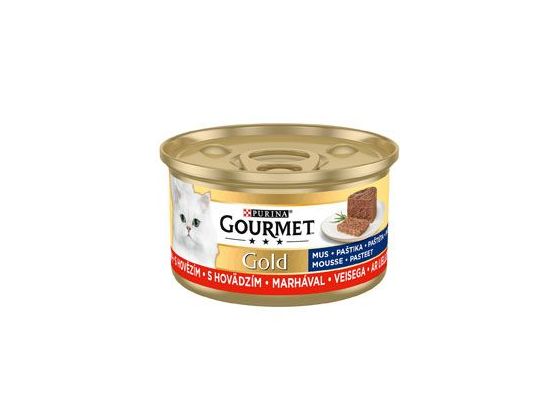 Gourmet Gold konz. kočka pašt. jemná s hovězím 85g