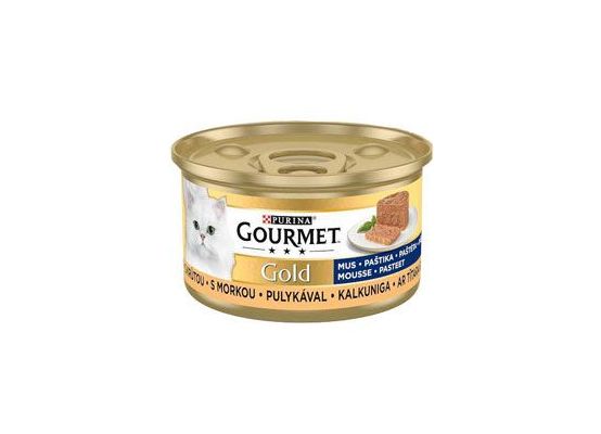 Gourmet Gold konz. kočka pašt. jemná krůta 85g