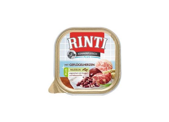 Rinti Dog Kennerfleische vanička drůbeží srdíčka+nudle 300g