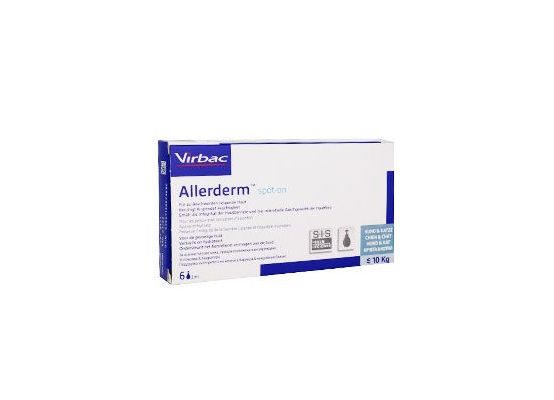 Allerderm Spot on 6x2ml pro psy a kočky do 10kg