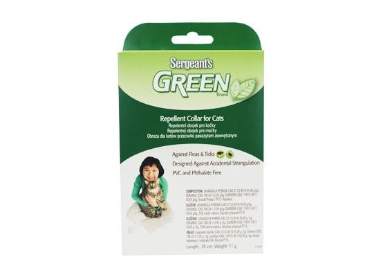 Sergeanťs Green obojek pro kočky 35cm 1ks