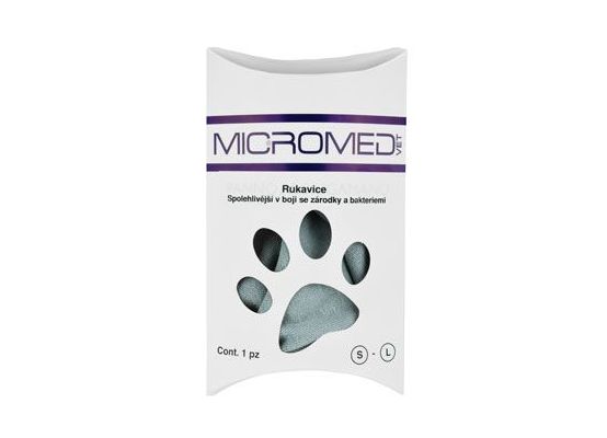 Rukavice VET MICROMED ošetřující, čístící S