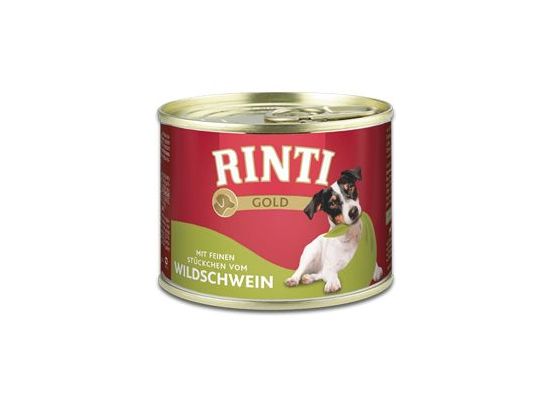 Rinti Dog Gold konzerva divočák 185g