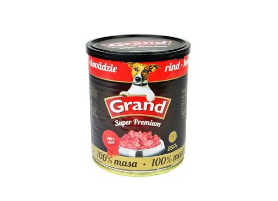 GRAND konz. Superpremium pes hovězí 850g