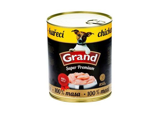 GRAND konz. Superpremium pes drůbeží 850g