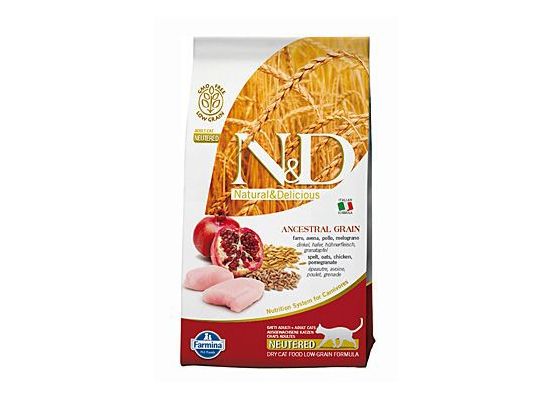 N&D LG CAT Neutered Chicken & Pomegranate 10 kg