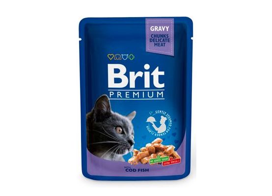 Brit Premium Cat kapsa with Cod Fish 100g