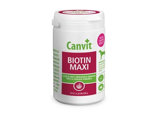 Canvit Biotin Maxi pro psy ochucený 230g