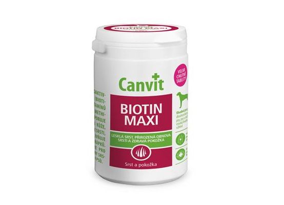 Canvit Biotin Maxi pro psy ochucený 500g