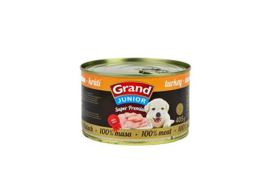 GRAND konz. Superpremium pes Junior krůtí 405g