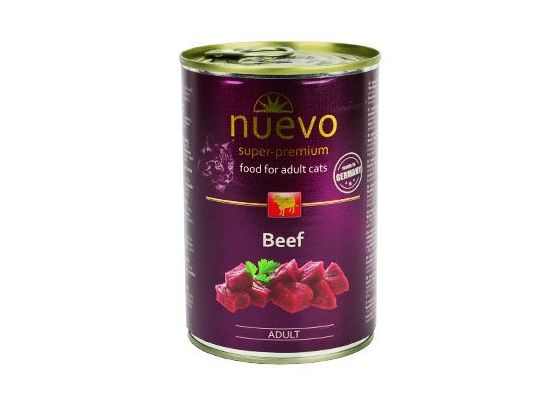 Nuevo kočka adult Hovězí konz. 400g