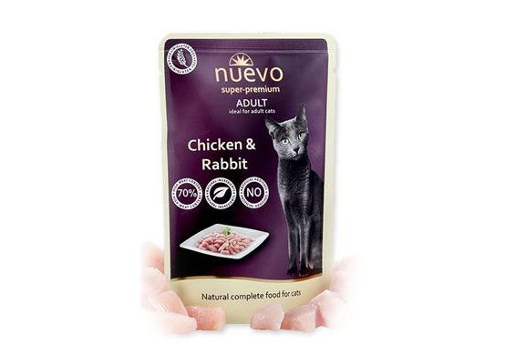 Nuevo kočka kapsa adult kuře a králík 85g