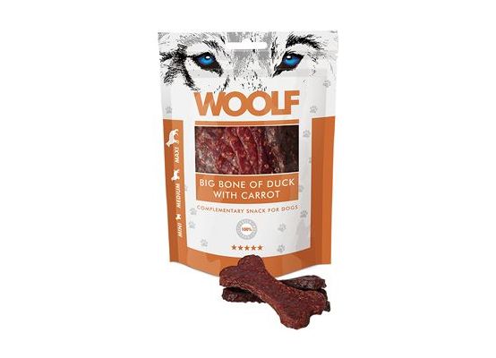 WOOLF pochoutka big bone of duck with carrot 100g