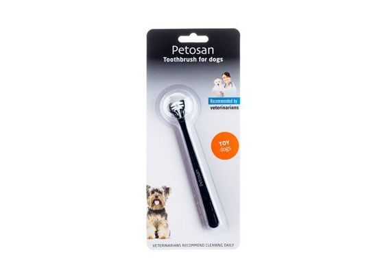 Petosan zubní kartáček dvouhlavý pro psy Toy Dog