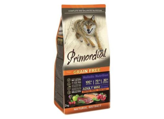 Primordial Mini Adult Trout & Duck balení 2 kg