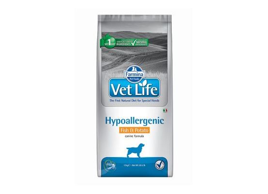 Vet Life Natural DOG Hypo Fish & Potato 12 kg