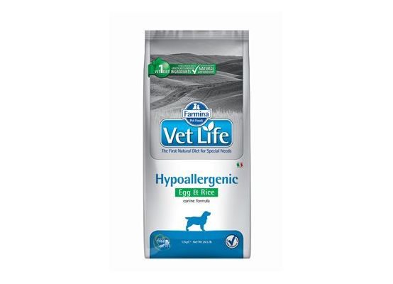 Vet Life Natural DOG Hypo Egg & Rice 12 kg